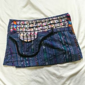 Guatamalan mini wrap skirt w/ fanny pack